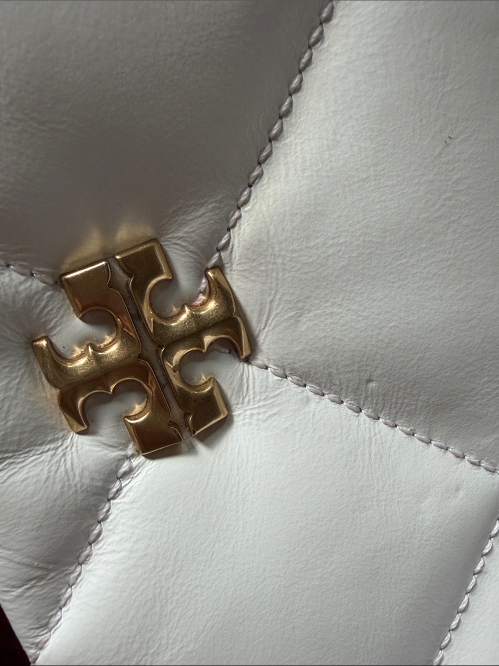 Tory Burch Kira Diamond Quilt Crossbody in color Blanc - Picture 13 of 14
